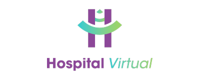 Logo Hospital Virtual – Telemedicina — cliente da Agência Rizzo